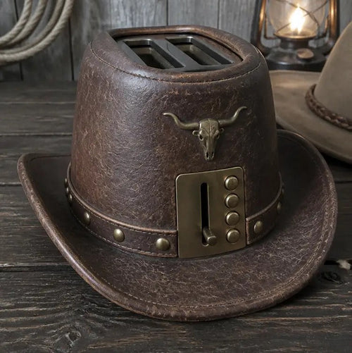 Western Toaster Hat (Brown)