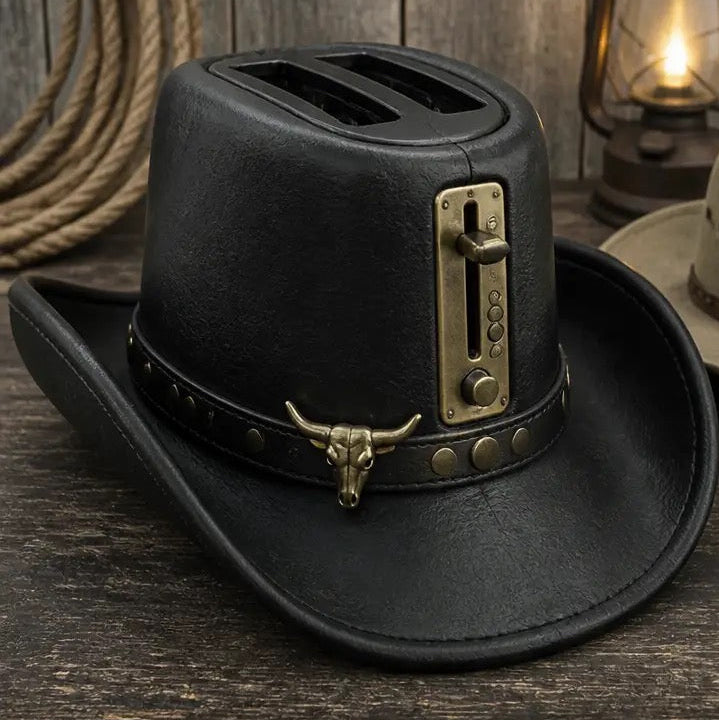 Western Toaster Hat (Brown)