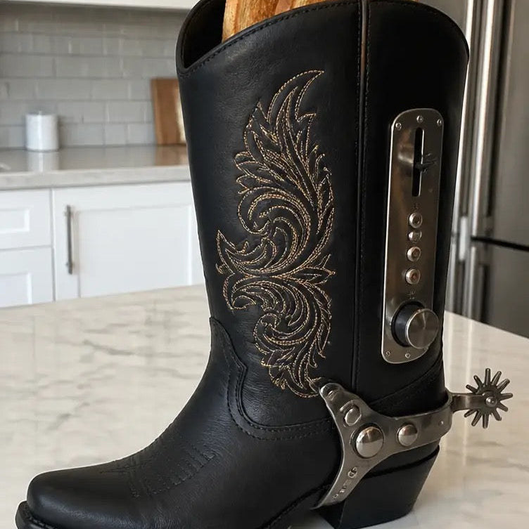 Western Toaster Boot (BLACK)