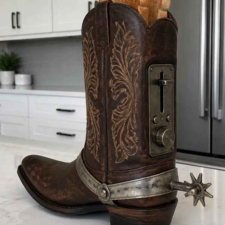 Western Toaster Boot (BLACK)